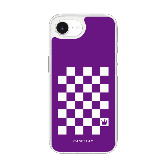 スリムプロテクションケース［ Racing checkered flag Purple - レーシングチェッカーフラッグ パープル ］