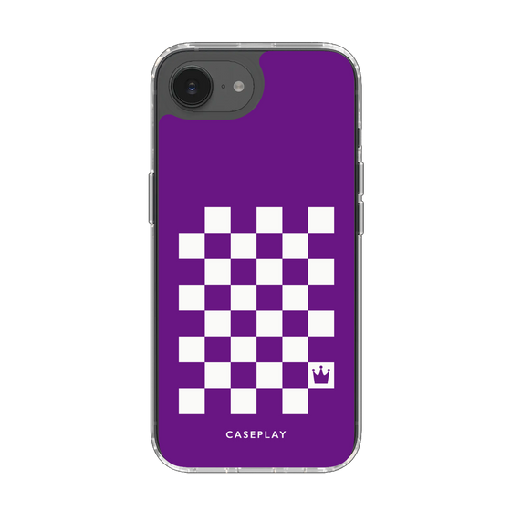 スリムプロテクションケース［ Racing checkered flag Purple - レーシングチェッカーフラッグ パープル ］