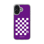 スリムプロテクションケース［ Racing checkered flag Purple - レーシングチェッカーフラッグ パープル ］