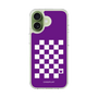 スリムプロテクションケース［ Racing checkered flag Purple - レーシングチェッカーフラッグ パープル ］