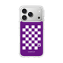 スリムプロテクションケース［ Racing checkered flag Purple - レーシングチェッカーフラッグ パープル ］
