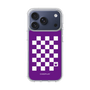 スリムプロテクションケース［ Racing checkered flag Purple - レーシングチェッカーフラッグ パープル ］