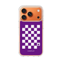 スリムプロテクションケース［ Racing checkered flag Purple - レーシングチェッカーフラッグ パープル ］