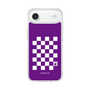 スリムプロテクションケース［ Racing checkered flag Purple - レーシングチェッカーフラッグ パープル ］