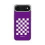 スリムプロテクションケース［ Racing checkered flag Purple - レーシングチェッカーフラッグ パープル ］