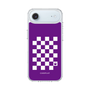 スリムプロテクションケース［ Racing checkered flag Purple - レーシングチェッカーフラッグ パープル ］