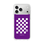 スリムプロテクションケース［ Racing checkered flag Purple - レーシングチェッカーフラッグ パープル ］