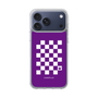 スリムプロテクションケース［ Racing checkered flag Purple - レーシングチェッカーフラッグ パープル ］