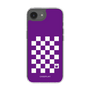 スリムプロテクションケース［ Racing checkered flag Purple - レーシングチェッカーフラッグ パープル ］