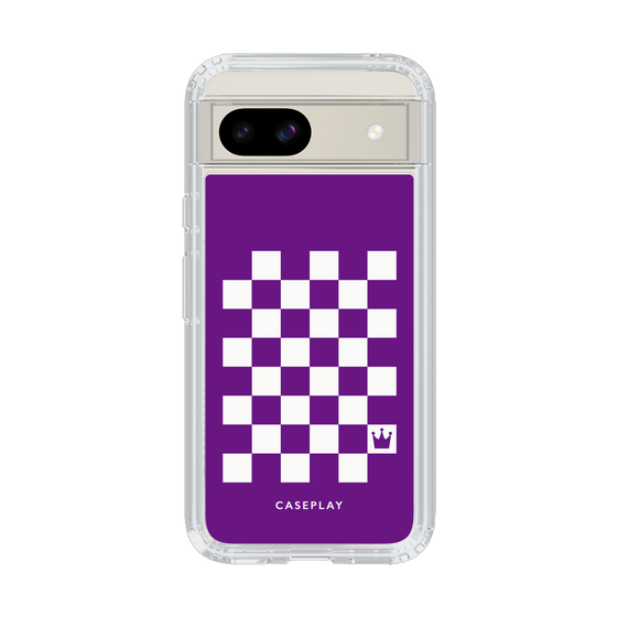 スリムプロテクションケース［ Racing checkered flag Purple - レーシングチェッカーフラッグ パープル ］