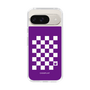 スリムプロテクションケース［ Racing checkered flag Purple - レーシングチェッカーフラッグ パープル ］