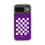 スリムプロテクションケース［ Racing checkered flag Purple - レーシングチェッカーフラッグ パープル ］