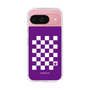 スリムプロテクションケース［ Racing checkered flag Purple - レーシングチェッカーフラッグ パープル ］