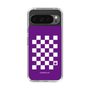 スリムプロテクションケース［ Racing checkered flag Purple - レーシングチェッカーフラッグ パープル ］