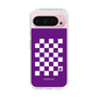 スリムプロテクションケース［ Racing checkered flag Purple - レーシングチェッカーフラッグ パープル ］