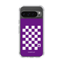 スリムプロテクションケース［ Racing checkered flag Purple - レーシングチェッカーフラッグ パープル ］