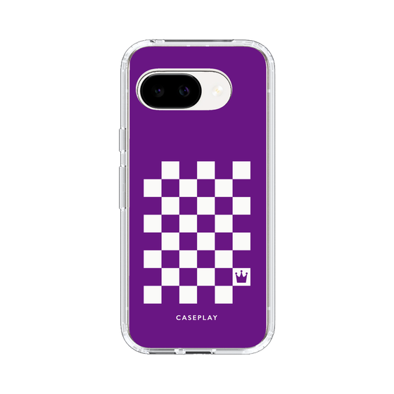 スリムプロテクションケース［ Racing checkered flag Purple - レーシングチェッカーフラッグ パープル ］