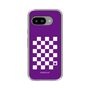 スリムプロテクションケース［ Racing checkered flag Purple - レーシングチェッカーフラッグ パープル ］