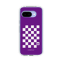 スリムプロテクションケース［ Racing checkered flag Purple - レーシングチェッカーフラッグ パープル ］