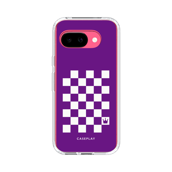 スリムプロテクションケース［ Racing checkered flag Purple - レーシングチェッカーフラッグ パープル ］
