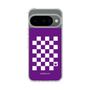 スリムプロテクションケース［ Racing checkered flag Purple - レーシングチェッカーフラッグ パープル ］