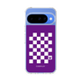 スリムプロテクションケース［ Racing checkered flag Purple - レーシングチェッカーフラッグ パープル ］