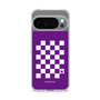 スリムプロテクションケース［ Racing checkered flag Purple - レーシングチェッカーフラッグ パープル ］