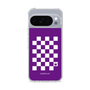 スリムプロテクションケース［ Racing checkered flag Purple - レーシングチェッカーフラッグ パープル ］