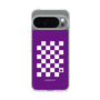 スリムプロテクションケース［ Racing checkered flag Purple - レーシングチェッカーフラッグ パープル ］