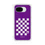 スリムプロテクションケース［ Racing checkered flag Purple - レーシングチェッカーフラッグ パープル ］