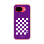 スリムプロテクションケース［ Racing checkered flag Purple - レーシングチェッカーフラッグ パープル ］