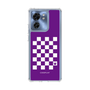 スリムプロテクションケース［ Racing checkered flag Purple - レーシングチェッカーフラッグ パープル ］