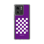 スリムプロテクションケース［ Racing checkered flag Purple - レーシングチェッカーフラッグ パープル ］