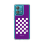 スリムプロテクションケース［ Racing checkered flag Purple - レーシングチェッカーフラッグ パープル ］