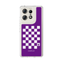 スリムプロテクションケース［ Racing checkered flag Purple - レーシングチェッカーフラッグ パープル ］