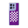 スリムプロテクションケース［ Racing checkered flag Purple - レーシングチェッカーフラッグ パープル ］