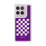 スリムプロテクションケース［ Racing checkered flag Purple - レーシングチェッカーフラッグ パープル ］