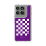 スリムプロテクションケース［ Racing checkered flag Purple - レーシングチェッカーフラッグ パープル ］