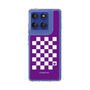スリムプロテクションケース［ Racing checkered flag Purple - レーシングチェッカーフラッグ パープル ］