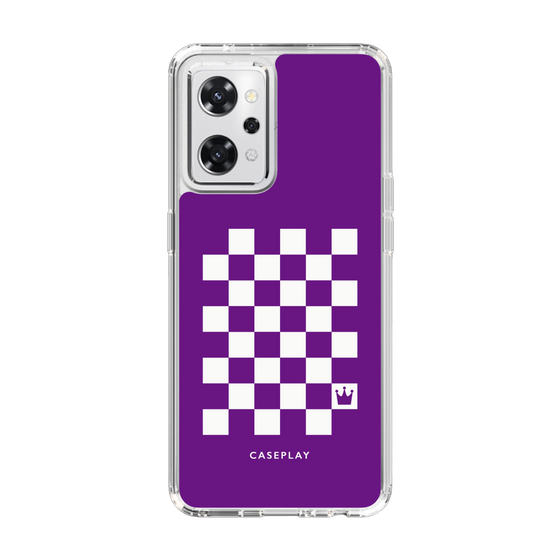 スリムプロテクションケース［ Racing checkered flag Purple - レーシングチェッカーフラッグ パープル ］