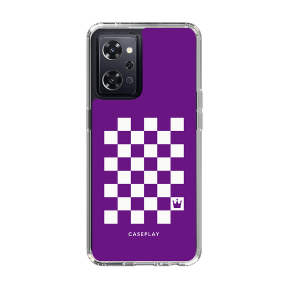 スリムプロテクションケース［ Racing checkered flag Purple - レーシングチェッカーフラッグ パープル ］