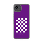 スリムプロテクションケース［ Racing checkered flag Purple - レーシングチェッカーフラッグ パープル ］
