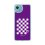 スリムプロテクションケース［ Racing checkered flag Purple - レーシングチェッカーフラッグ パープル ］