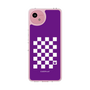 スリムプロテクションケース［ Racing checkered flag Purple - レーシングチェッカーフラッグ パープル ］
