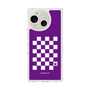 スリムプロテクションケース［ Racing checkered flag Purple - レーシングチェッカーフラッグ パープル ］