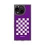 スリムプロテクションケース［ Racing checkered flag Purple - レーシングチェッカーフラッグ パープル ］