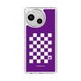 スリムプロテクションケース［ Racing checkered flag Purple - レーシングチェッカーフラッグ パープル ］