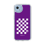 スリムプロテクションケース［ Racing checkered flag Purple - レーシングチェッカーフラッグ パープル ］