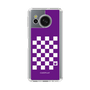 スリムプロテクションケース［ Racing checkered flag Purple - レーシングチェッカーフラッグ パープル ］