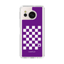 スリムプロテクションケース［ Racing checkered flag Purple - レーシングチェッカーフラッグ パープル ］